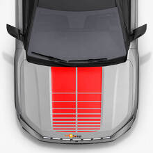 Twin Stripes Hood Vinyl Decals for Jeep Compass 2026 2