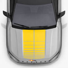 Twin Stripes Hood Vinyl Decals for Jeep Compass 2026 3