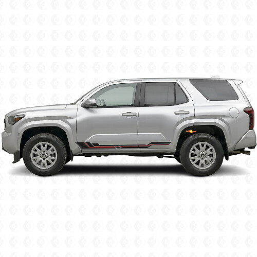 Curved Stripes Rocker Panel Vinyl Decal for Toyota 4Runner 2024+