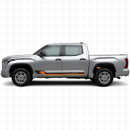 Vintage Style Side Stripes Vinyl Decal for Toyota Tundra 2022+