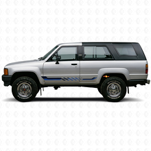 Checkered Flag Side Stripes Vinyl Decal for Toyota 4Runner 1984-1989_2