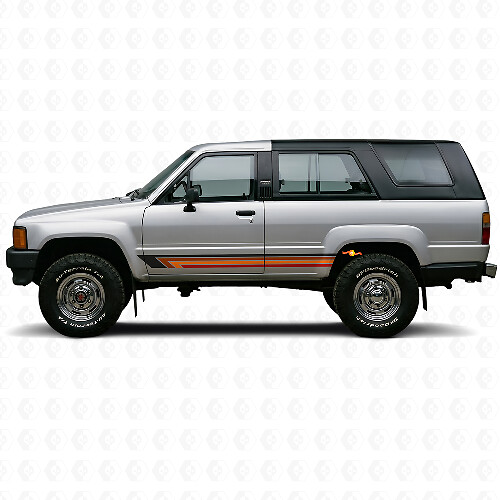 Vintage Straight Stripes Side Vinyl Decal for Toyota 4Runner 1984-1989