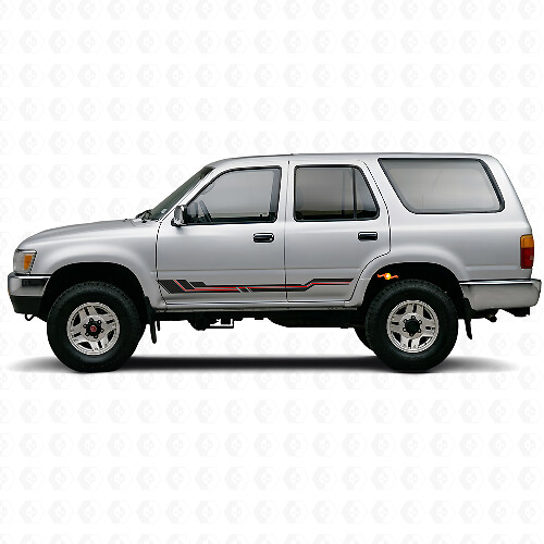 Curved Stripes Rocker Panel Vinyl Decal for Toyota 4Runner 1989-1995