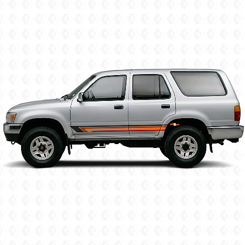 Vintage Straight Stripes Side Vinyl Decal for Toyota 4Runner 1989-1995