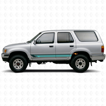 Vintage Straight Stripes Side Vinyl Decal for Toyota 4Runner 1989-1995_2