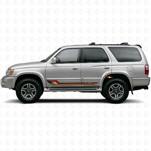 Vintage Style Side Stripes Vinyl Decal for Toyota 4Runner 1995-2002_1