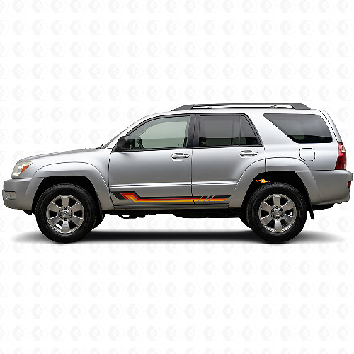 Vintage Style Side Stripes Vinyl Decal for Toyota 4Runner 2002-2009