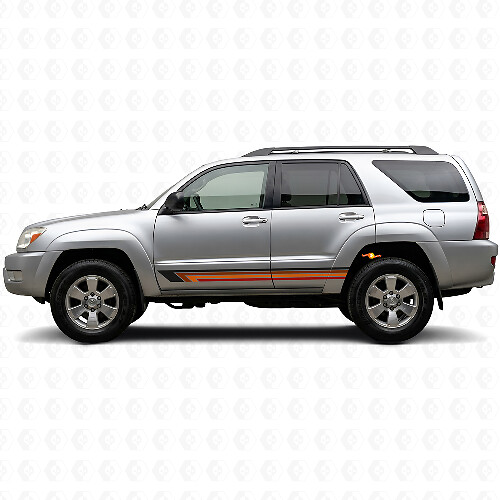 Vintage Straight Stripes Side Vinyl Decal for Toyota 4Runner 2002-2009
