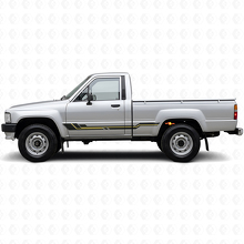 Curved Stripes Rocker Panel Vinyl Decal for Toyota Hilux 1983-1988_2