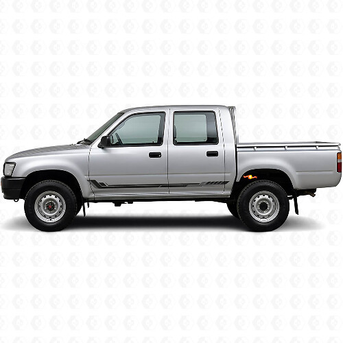 Racing Style Side Stripes Vinyl Decal for Toyota Hilux 1988-1997