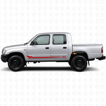 Honeycomb Stripes Side Vinyl Decal for Toyota Hilux 1997-2004_3