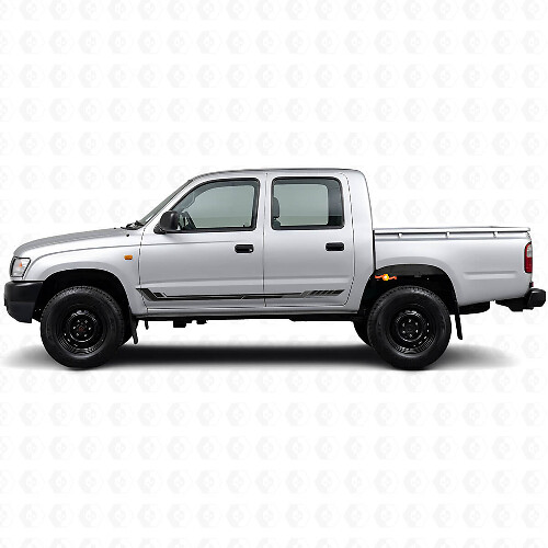 Racing Style Side Stripes Vinyl Decal for Toyota Hilux 1997-2004