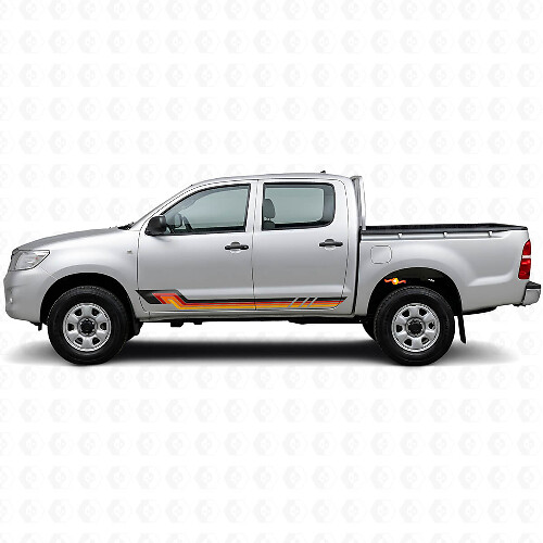 Vintage Style Side Stripes Vinyl Decal for Toyota Hilux 2004-2015_1