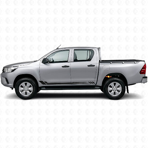 Honeycomb Stripes Side Vinyl Decal for Toyota Hilux 2015+_1