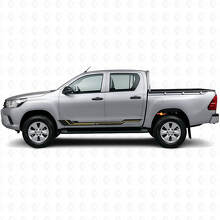 Curved Stripes Rocker Panel Vinyl Decal for Toyota Hilux 2015+_2