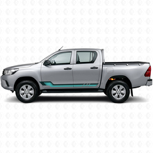 Vintage Style Side Stripes Vinyl Decal for Toyota Hilux 2015+_2