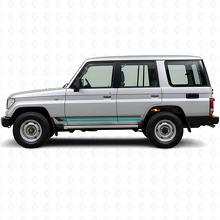 Vintage Straight Stripes Side Vinyl Decal for Toyota Land Cruiser Prado 1990-1996_2
