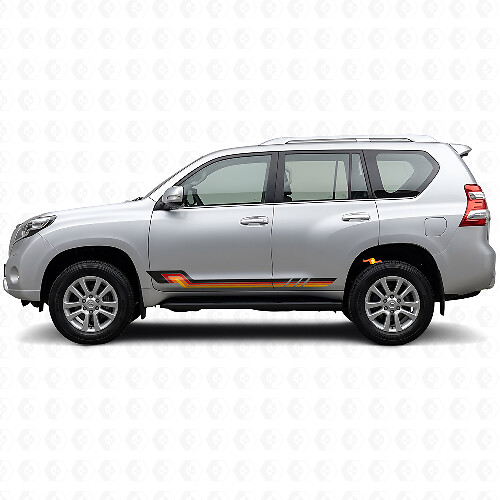 Vintage Style Side Stripes Vinyl Decal for Toyota Land Cruiser Prado 2009-2023_1