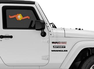 2 Jeep ZRS Zombie Outbreak Response Team Wrangler Sticker Decals