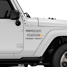 Zombie Resistance Corps Vinyl Decals for Jeep Wrangler Rubicon 2