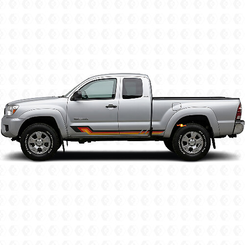 Vintage Style Side Stripes Vinyl Decal for Toyota Tacoma 2004-2015