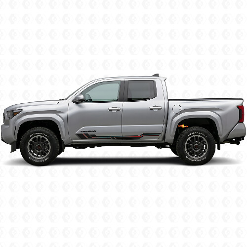 Curved Stripes Rocker Panel Vinyl Decal for Toyota Tacoma 2023+
