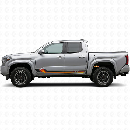 Vintage Style Side Stripes Vinyl Decal for Toyota Tacoma 2023+