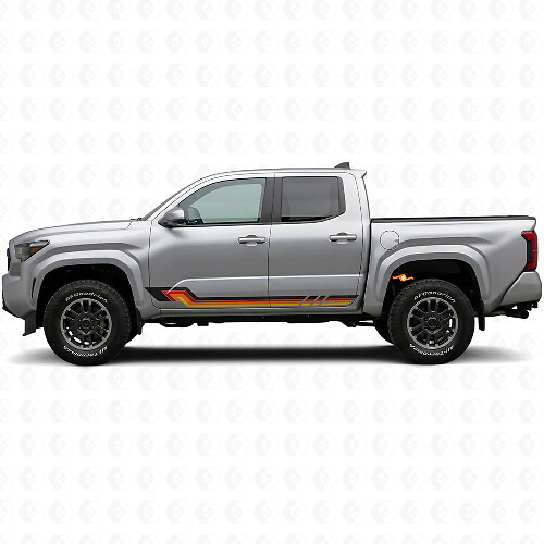 Vintage Style Side Stripes Vinyl Decal for Toyota Tacoma 2023+