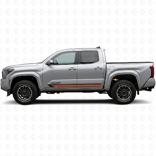 Vintage Straight Stripes Side Vinyl Decal for Toyota Tacoma 2023+
