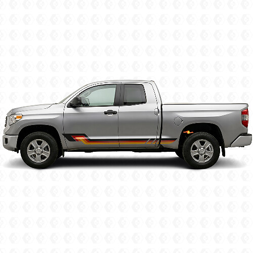 Vintage Style Side Stripes Vinyl Decal for Toyota Tundra 2007-2021_1
