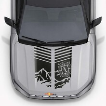Mountain Style Hood Stripes Vinyl Decal for Jeep Compass 2026_4