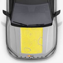 Topographic Style Hood Vinyl Decal for Jeep Compass 2026_2