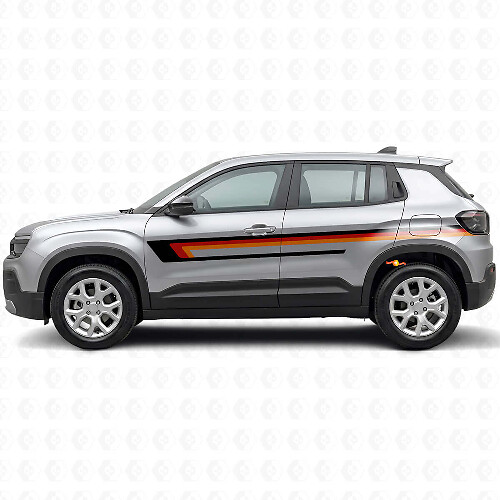 Triple Stripes Door Side Vinyl Decal for Jeep Avenger 2023+