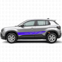 Decorated Side Stripes Vinyl Decal Kit for Jeep Avenger 2023+_2