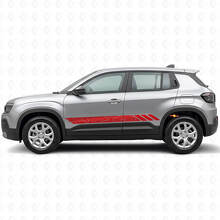 Topographic Style Stripes Side Vinyl Decal for Jeep Avenger 2023+_3
