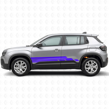 Curved Stripes Side Vinyl Decal Kit for Jeep Avenger 2023+_2