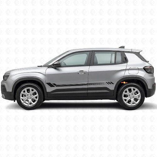 Honeycomb Stripes Side Vinyl Decal for Jeep Avenger 2023+