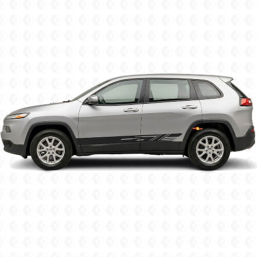 Decorated Side Stripes Vinyl Decal Kit for Jeep Cherokee KL 2013-2023_1