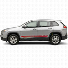 Checkered Curved Side Stripes Vinyl Decal for Jeep Cherokee KL 2013-2023_3