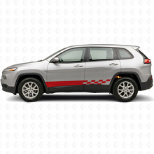 Checkered Stripes Side Vinyl Decal for Jeep Cherokee KL 2013-2023_3