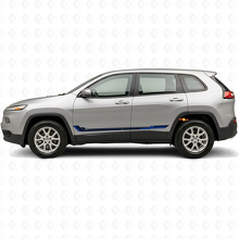 Racing Style Side Stripes Vinyl Decal for Jeep Cherokee KL 2013-2023_2