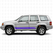 Topographic Style Stripes Side Vinyl Decal for Jeep Grand Cherokee 1993-1998_2