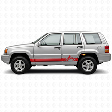 Mountains Style Stripes Side Vinyl Decal for Jeep Grand Cherokee 1993-1998_3