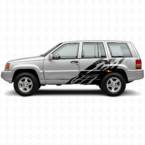 Mud Splash Graphic Side Vinyl Decal for Jeep Grand Cherokee 1993-1998_1