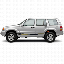 Curved Stripes Rocker Panel Vinyl Decal for Jeep Grand Cherokee 1993-1998_2