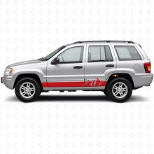 Mountains Wide Stripes Side Vinyl Decal for Jeep Grand Cherokee 1999-2004_3