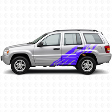 Mud Splash Graphic Side Vinyl Decal for Jeep Grand Cherokee 1999-2004_2