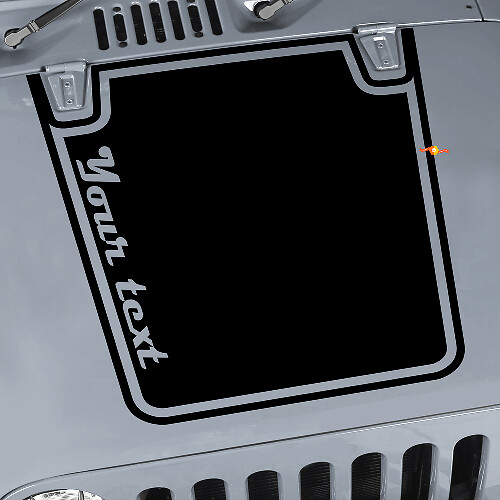 Blackout Graphic Hood Vinyl Decal For Jeep Wrangler CJ YJ TJ JK