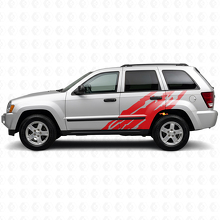Mud Splash Graphic Side Vinyl Decal for Jeep Grand Cherokee 2005-2010_3