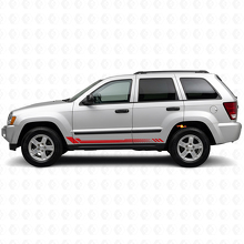 Honeycomb Stripes Side Vinyl Decal for Jeep Grand Cherokee 2005-2010_3